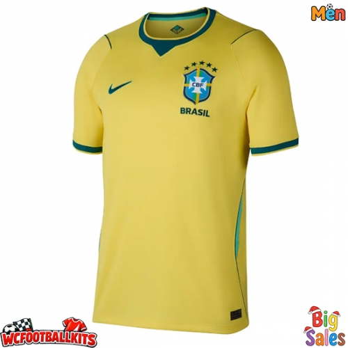 Brazil Replica Home Stadium Shirt World Cup 2026 Short Sleeve